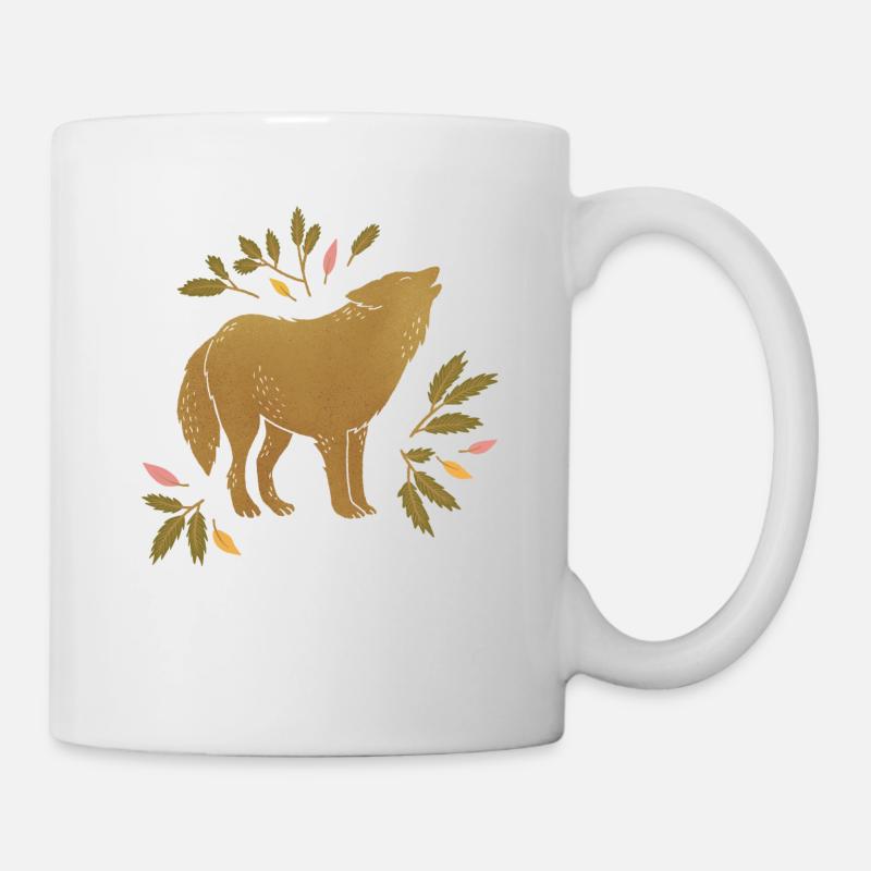 Animaux sauvages - Loup - Mug blanc - blanc
