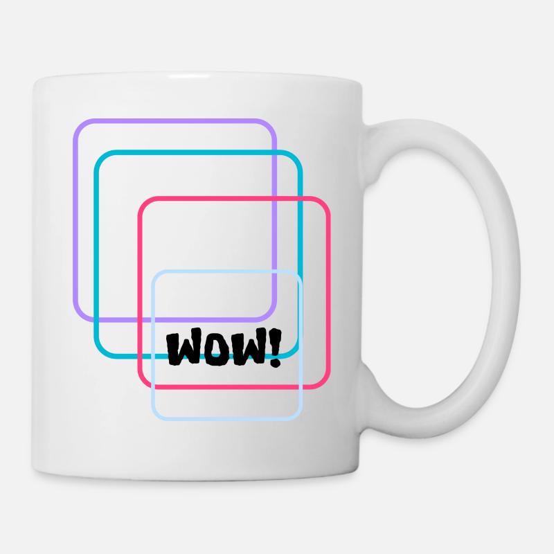 I love clothes / WOW! - Mug - white
