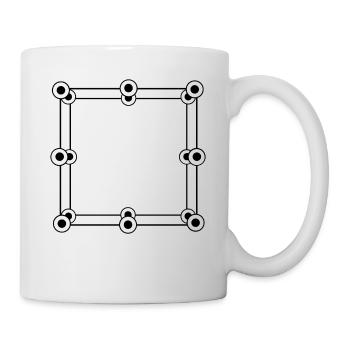 Schwazer Elegant frame with decoration - Mug - white - Right