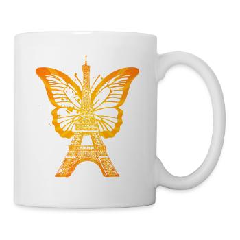 Paris France City Skyline Eiffel Tower Art - Mug - white - Right