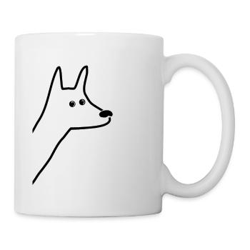 T-Shirt Dog Dog Motif Animal Motif - Mug - white - Right