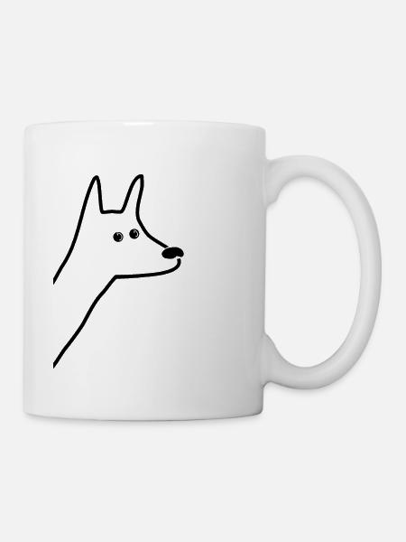 T-Shirt Dog Dog Motif Animal Motif - Mug - white