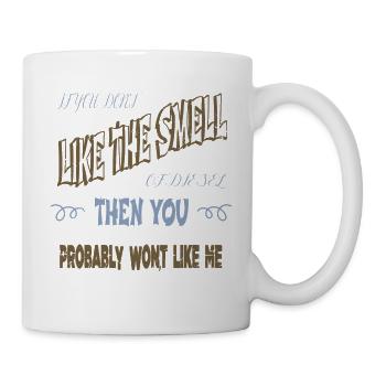 funny quote baseballclothing a diesel mechanic fun - Tasse - Weiß - Rechts