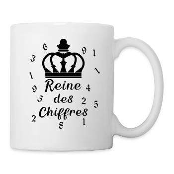 Reines des chiffres - Mug blanc - blanc - Droite