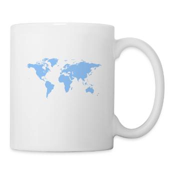 World Map 02 - Tasse - Weiß - Rechts