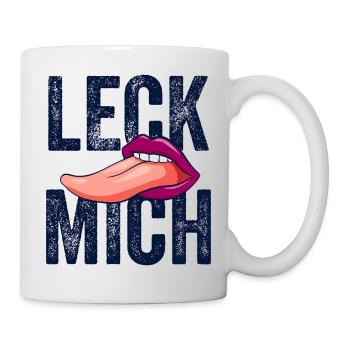 Leck mich! - Tasse - Weiß - Rechts