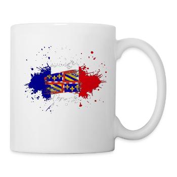 Splash Tricolore Burgundy - Mug - white - Right