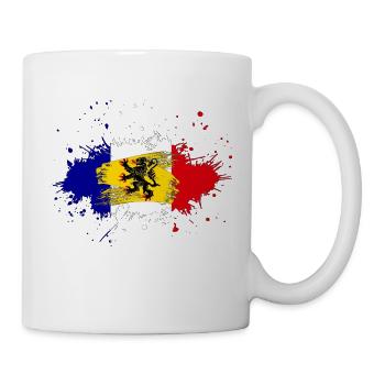 Splash Tricolore Flandern - Tasse - Weiß - Rechts