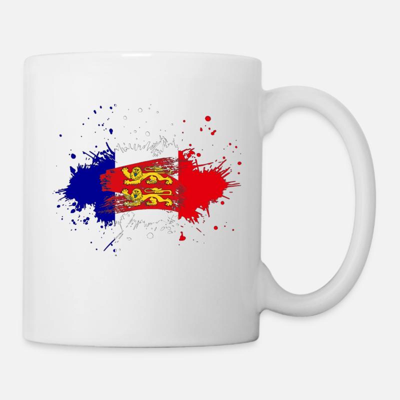 Splash Tricolore Normandie - Tasse - Weiß