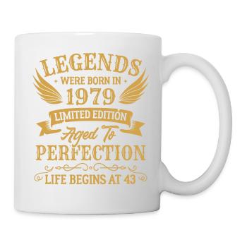 Die Legenden wurden 1979 in limitierter Auflage geboren - Tasse - Weiß - Rechts