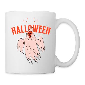 Halloween Geist - Tasse - Weiß - Rechts