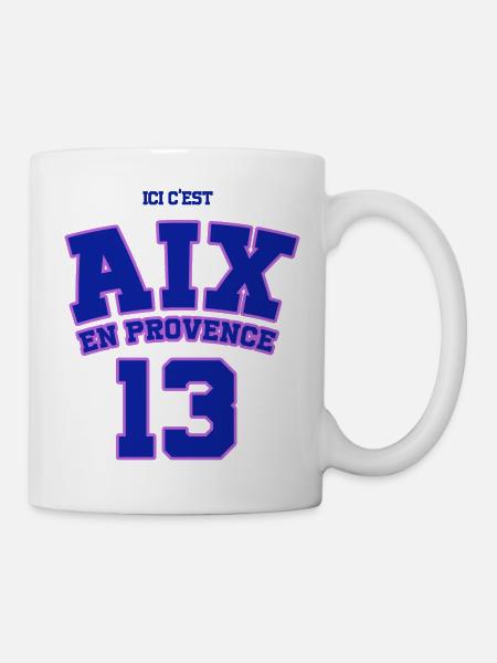 T-shirt personnalisé Aix-en-Provence ⭐⭐⭐ - Mug blanc - blanc