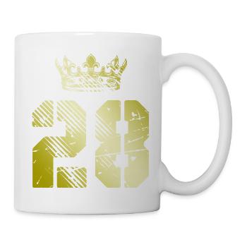 28 Number crown - Mug - white - Right