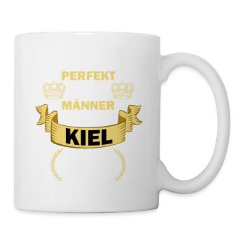 Kiel Deutschland Stadt Männer Perfekt - Tasse - Weiß - Rechts