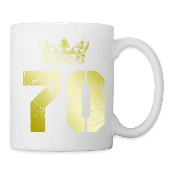 70 Number crown - Mug - white - Right