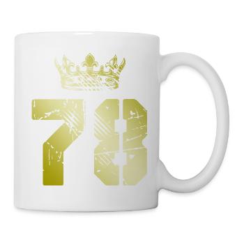 78 Number crown - Mug - white - Right