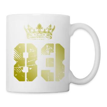 83 Couronne numérique - Mug blanc - blanc - Droite