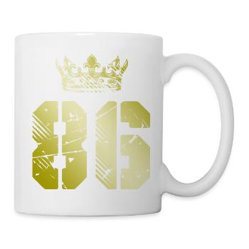 86 Couronne numérique - Mug blanc - blanc - Droite