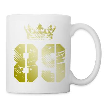 89 Number crown - Mug - white - Right
