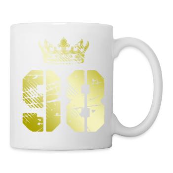 98 Couronne numérique - Mug blanc - blanc - Droite