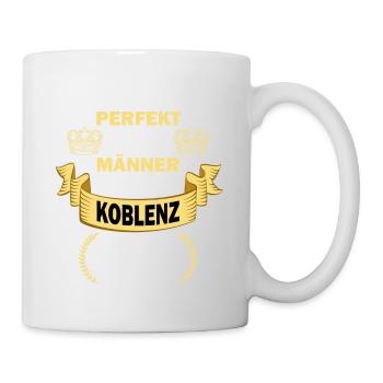 Koblenz Deutschland Stadt Männer Perfekt - Tasse - Weiß - Rechts