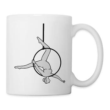 Aerial Hoop Schulterstand Leghang - Tasse - Weiß - Rechts