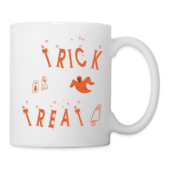 Halloween trick or treat fantôme effrayé - Mug blanc - blanc - Droite