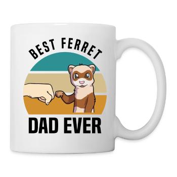 Frettchen - Tasse - Weiß - Rechts