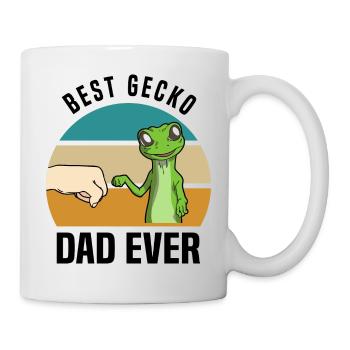 Gecko Liebhaber - Tasse - Weiß - Rechts