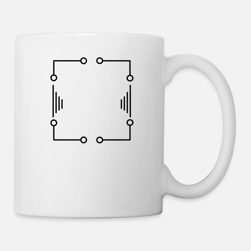 Square frame Futuristic - Mug - white