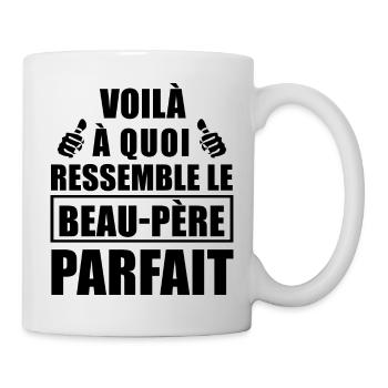 beau-père parfait / humour beau-père - Mug blanc - blanc - Droite