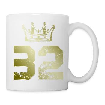 32 Number crown - Mug - white - Right