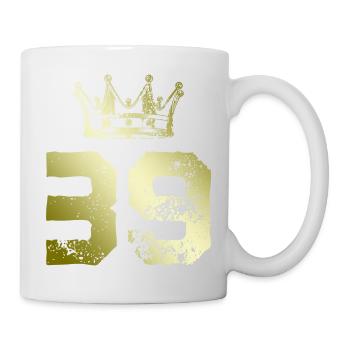 39 Number crown - Mug - white - Right