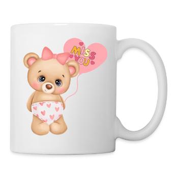 Teddy bear baby sayings baby clothes children's clothing - Mug - white - Right