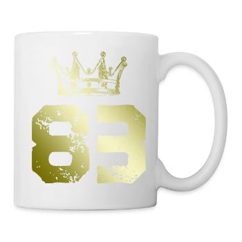 83 Couronne numérique - Mug blanc - blanc - Droite