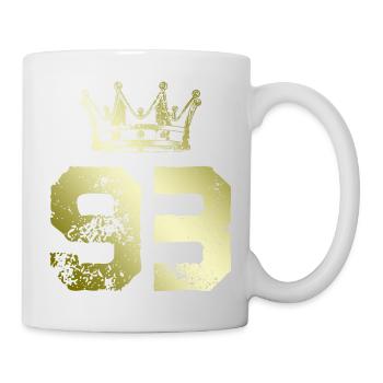93 Couronne numérique - Mug blanc - blanc - Droite