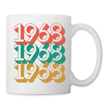 Anniversaire année 1968 / Vintage 1968 - Mug blanc - blanc - Droite