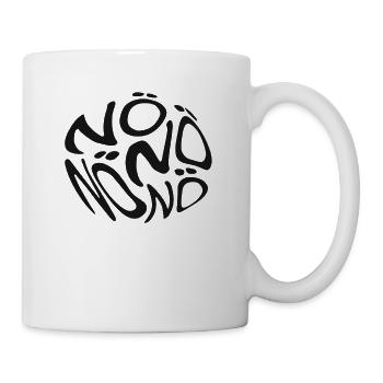 Nö Neinsager Humor Spruch Blase Nein - Tasse - Weiß - Rechts