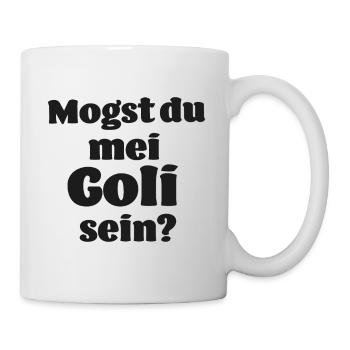Mogst du mei Goli sein Patentante Österreich Taufe - Tasse - Weiß - Rechts
