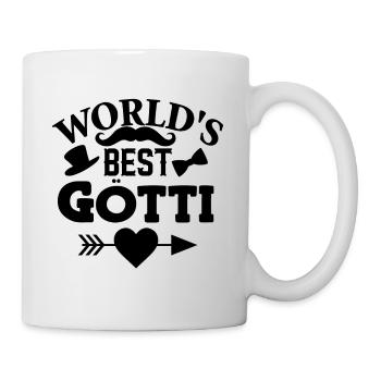 Bester Götti der Welt Patenonkel Schweiz Taufgötti - Tasse - Weiß - Rechts