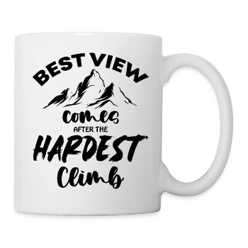 Klettern Berg Alpen Outdoor - Tasse - Weiß - Rechts