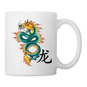 Dragon - Long - Mug blanc - blanc - Droite