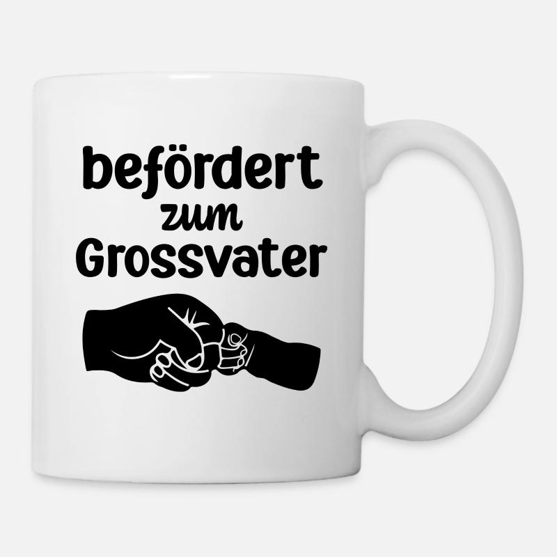 Befördert zum Grossvater Opa Schweiz Schweizer Opa - Tasse - Weiß