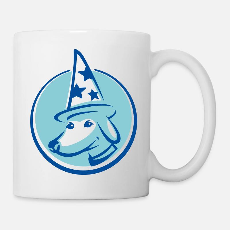 Zauberer Hund - Tasse - Weiß