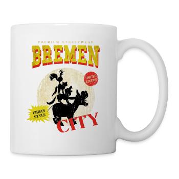 Brême Allemagne City Skyline Vintage Rétro - Mug blanc - blanc - Droite