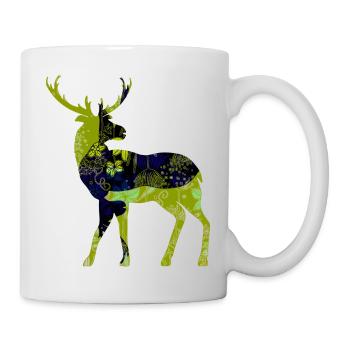 Cerf - Mug blanc - blanc - Droite