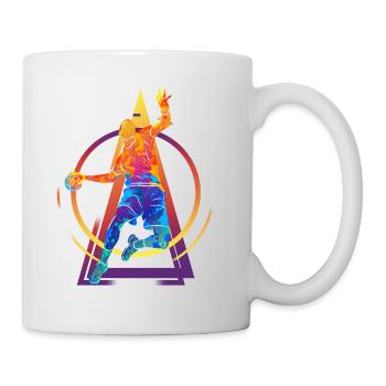 Handball Handball Player HandballEr Vintage Retro - Mug - white - Right