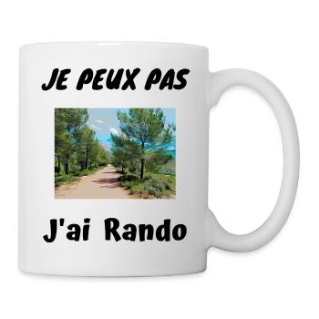Je peux pas J'ai Rando - Mug blanc - blanc - Droite