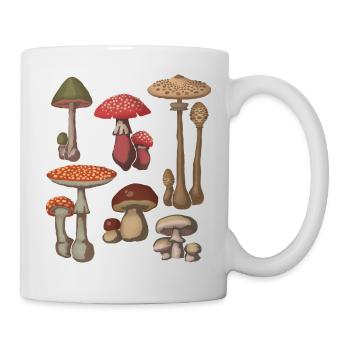Mushroom Mycology Fungi Foraging Mushroom Lover - Mug - white - Right