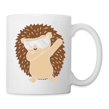 Cool drôle de hérisson dabbing - Mug blanc - blanc - Droite